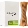 thumbnail image 1 of Bionex Drinking Straws Biodegradable Sugarcane Disposable 1000 Count 8-Inch, 1 of 4