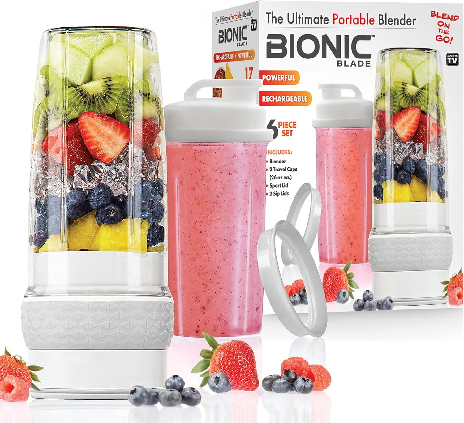 Rechargeable Portable Blender: 10 Blades For Delicious - Temu