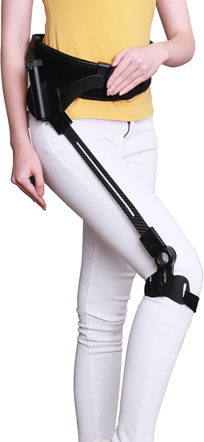 Bionic Body Power Walking Aids Orthopedic Knee Immobilizer Brace Full Leg Support Stabilizer for ACL Injury, Anti-Hyperextension Knee Brace for Men and Women(Right)