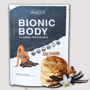 Bionic Body Protein Vanilla Snickerdoodle-20g Raw Protein + BCAA, 100% Vegan All Natural, Dairy Free, Lactose Free, Gluten Free, Sucralose Free Healthy N Fit
