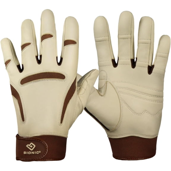 Bionic ClassicGrip Premium Leather Gardening Gloves (One Pair)