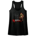 thumbnail image 1 of Bionic Commando Rearmed Black Junior Women's Racerback Tank Top T-Shirt, 1 of 2