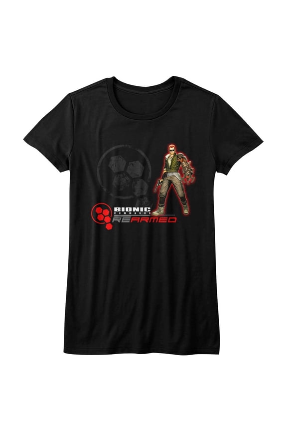 Bionic Commando Rearmed Black Junior Women's T-Shirt