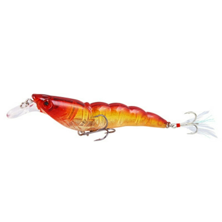 Bionic Fishing Baits Colorful Shrimp Shaped Artificial Fish Lure For  Fishing Gold Red