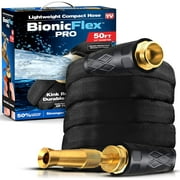 Bionic Flex Pro Garden Hose 50' ft Water Hose Outside Heavy Duty Lightweight Outdoor Hose Spray Nozzle Flexible Kink-Free