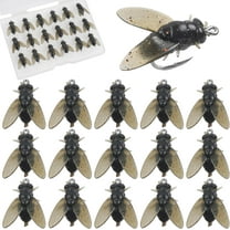 Bionic Fly Fishing Bait, 18pcs Flies Fishing Lures Kit Trout Jigs Swimbaits Dry Flies Fly Fishing Lures 15mm