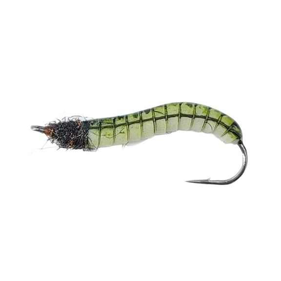 Bionic Fly Fishing Lure Baits, Realistic Caddisfly Nymph Imitation, ABS Material, Sharp Hook, 4 pcs