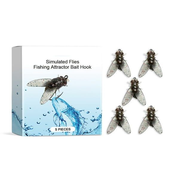 Bionic Fly Fishing Lures Set - 2025 New Trout Spinner Baits with Fish Attractant, Dry Flies & Freshwater Hooks for Panfish