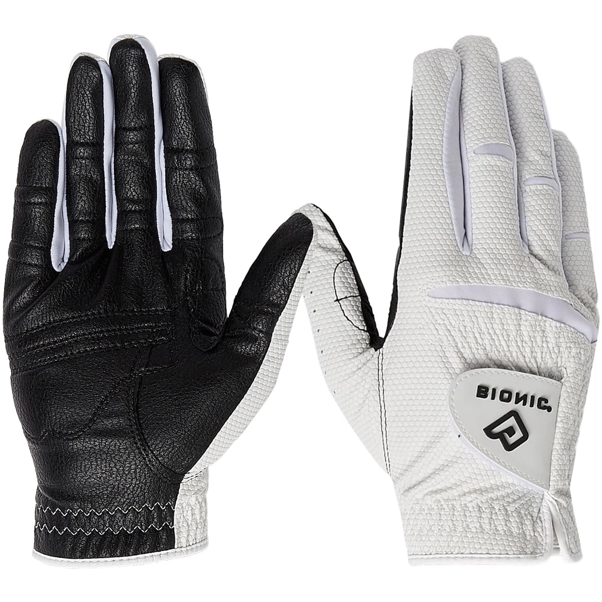 Bionic Gloves Men RelaxGrip 2.0 Right Hand Golf Glove, Black Medium