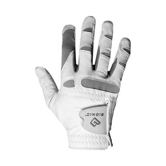 Bionic Gloves Men’s PerformanceGrip Pro Premium Golf Glove, made from Long Lasting Genuine Cabretta Leather, White (Right Hand, Medium/Large, Worn on Right Hand)