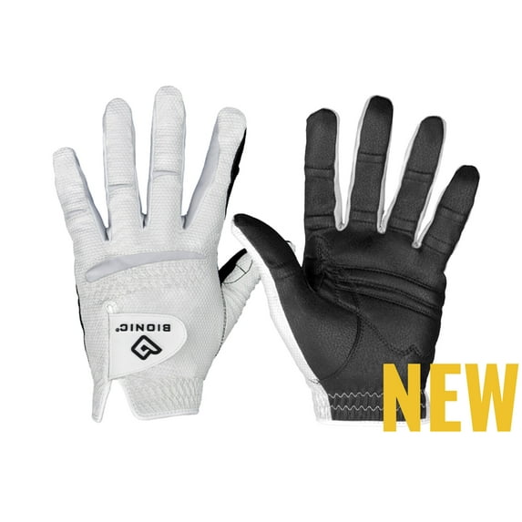 Bionic Gloves - Men's RelaxGrip 2.0 Golf Glove Left Hand, Black, Cadet Medium/Large