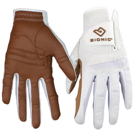 Bionic Women's Right Hand Relax Grip 2.0 Golf Glove - Small - Caramel