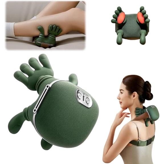 Bionic Heated Massager, 2026 New Bionic Massager Hand, Neck Massagers with Fingers, Electric Deep Tissue 4D Kneading Massage, Shiatsu Deep Tissue Relief with Heat