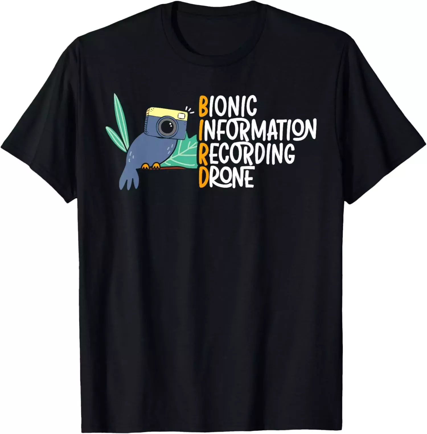 Bionic Information Recording Drone Bird Conspiracy Theory TShirt