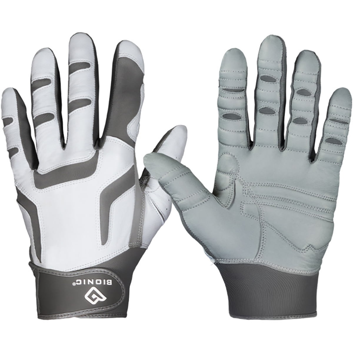 Bionic Men's Left Hand Relief Grip 2.0 Golf Glove - Large - Silver