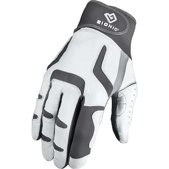 Bionic Men's Right Hand Relief Grip 2.0 Golf Glove - Medium - Silver