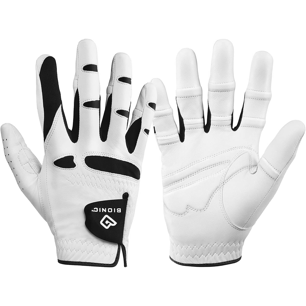 Bionic Men's StableGrip Natural Fit Right Hand Golf Glove 2XL White/Black