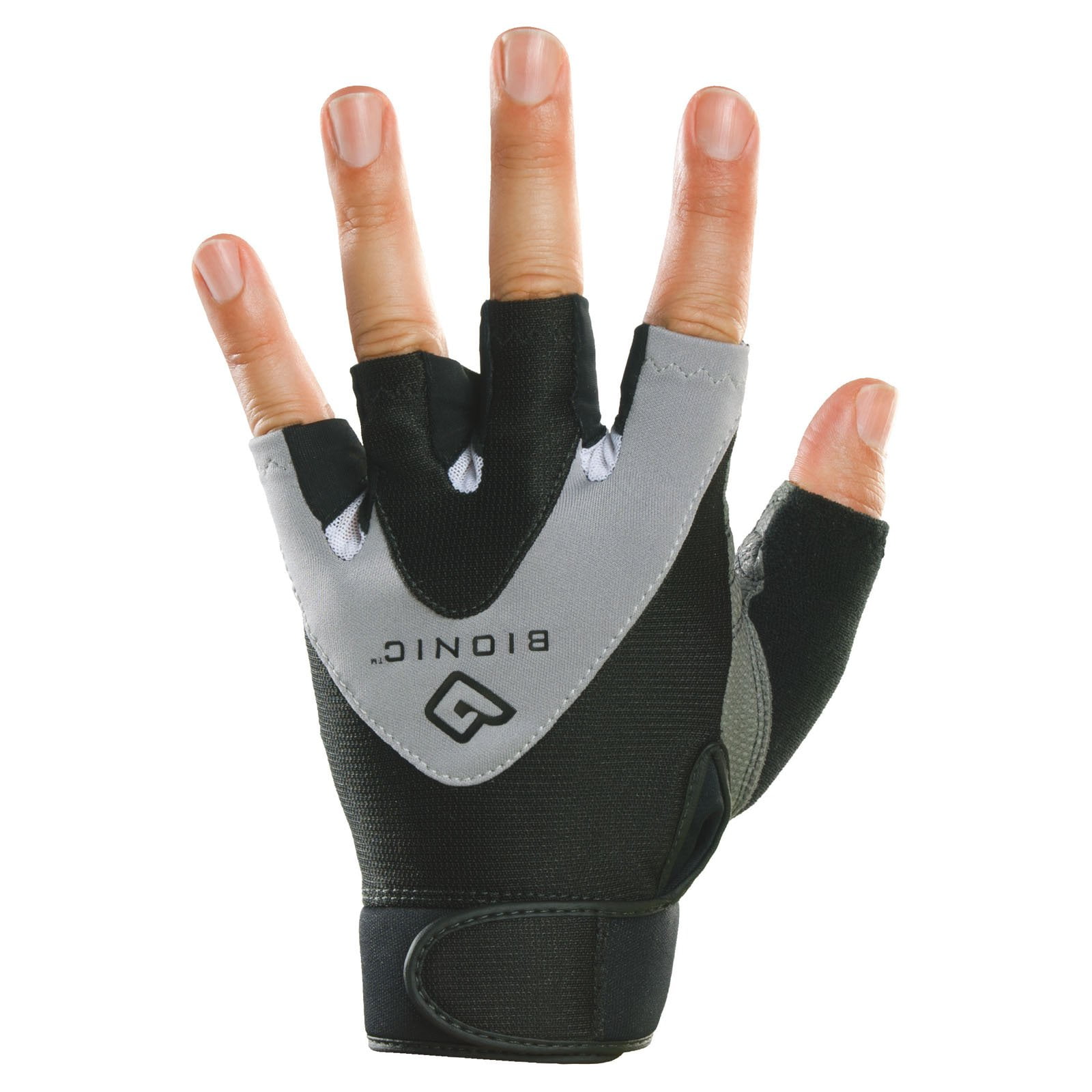 Bionic Mens StableGrip HalfFinger Fitness Gloves Medium