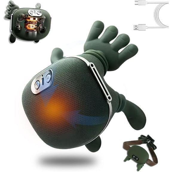 Bionic Relaxation Massager - Neck Massager with Fingers, Bionic Heated Hand Shoulder and Neck Massagers, 4D Kneading Shoulder Massagers for Pain Relief Deep Tissue Muscle Tension