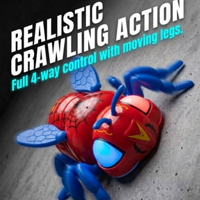 Bionic Wall Climbing Spider, 2.4GHz Rechargeable RC Robot, Electronic Insect Model with LED Eyes, Gravity-Defying Desk Gadget for Adults