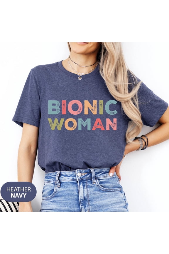 Bionic Woman Unisex T-Shirt, Knee Replacement Surgery, Bionic Knee Club Tee, Knee Surgery Tee, Knee Therapist Surgeon, Bionic Woman