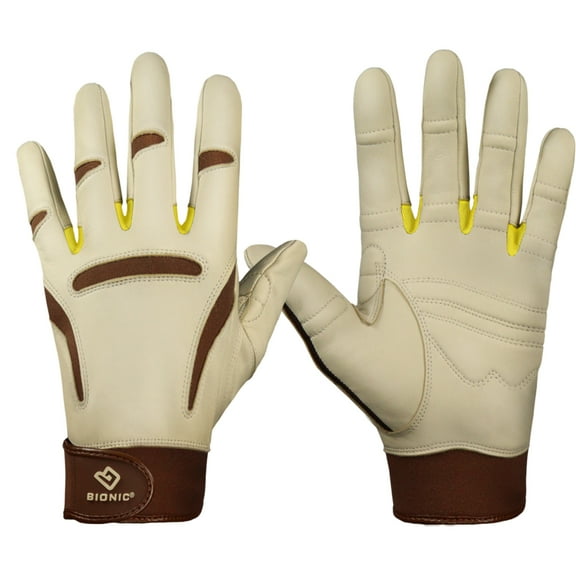 Bionic Women's Classic Grip 2.0 Gardening and Outdoor Work Gloves - XL - Tan