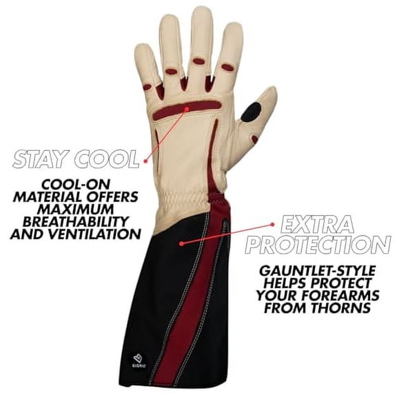 Bionic Women's Rose Pruning Gardening Gloves (One Pair)