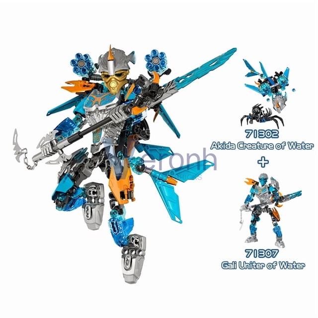 Building Pricks Bionicle Warriors Building Block Lewa Jungle Protector Gali Water ...