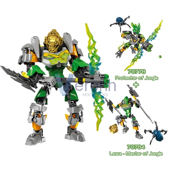 Bionicle Warriors Building Block Lewa Jungle Protector Gali Water Uniter Master Anime Action Skull Figures Collection Bricks Toy