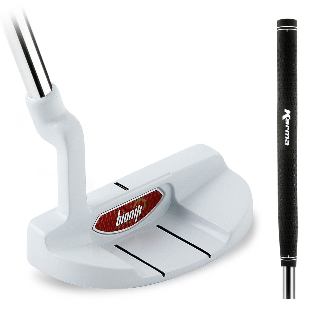 Bionik Golf Clubs RL Series 105 Nano White Mid-Mallet Putter, 33 ...