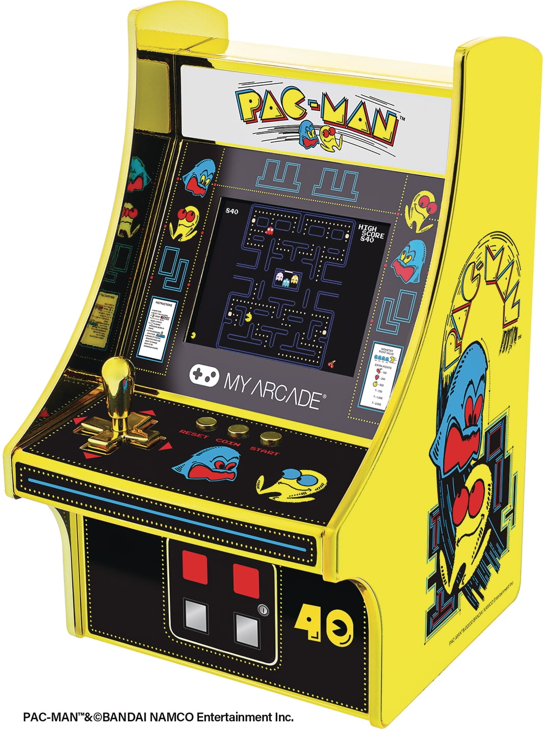 パックマン　マイクロアーケード　 micro ARCADE Amazon.com: Micro Arcade Pacman, Multi : Toys & Games