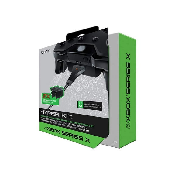 Bionik Hyper Kit X 2x 1200 mAh Rechargeable Battery Packs for Xbox Series X/S