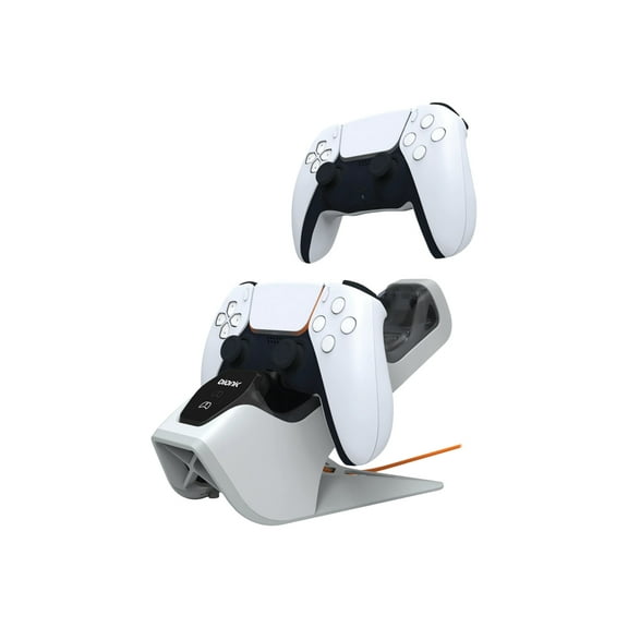 Bionik BNK-9067 PS5 Power Stand - Dual Controller Dock Charge Stand (White)  [GAMES ACCESSORIES] Playstation 5