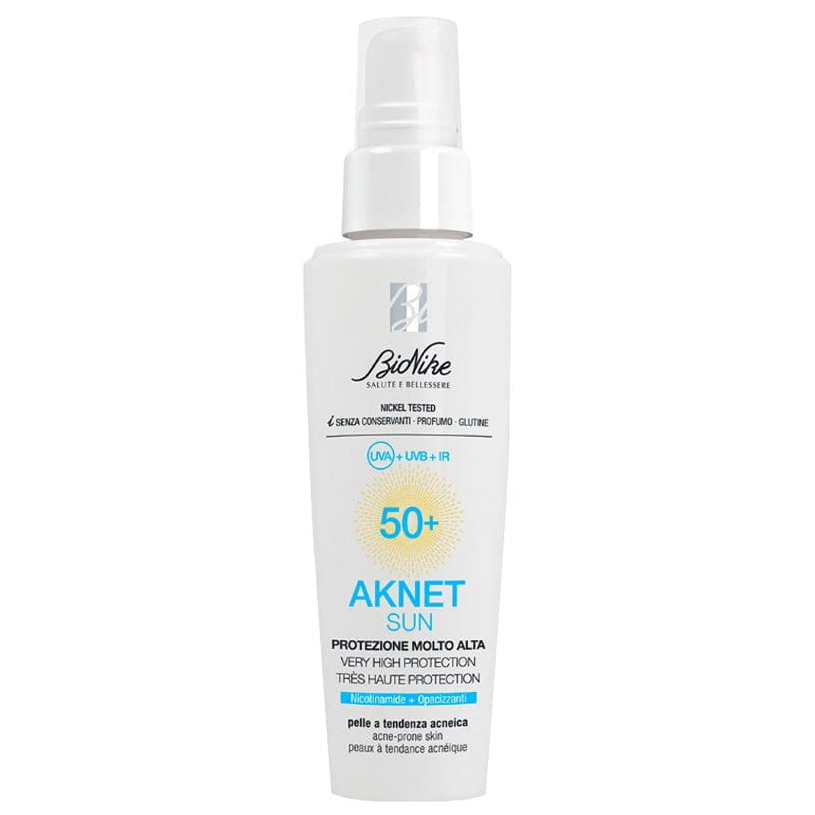 Bionike Aknet Sun Sunscreen Cream Gel Spf50+ 50 ml