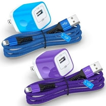 Compatible for iPhone Charger Block, 2 Pack Charging Block with 10FT Charging Cable, USB Wall Charger Adapter Plug Fast Charging Station Power Base with Charging Cable Compatible for iPhone, Mixed