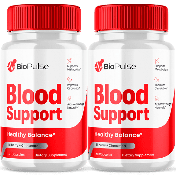 Biopulse Blood Support Pills Advanced Formula Health and Wellness Supplement 120 Capsules