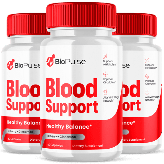 Biopulse Blood Support Pills Advanced Formula Health and Wellness Supplement 180 Capsules