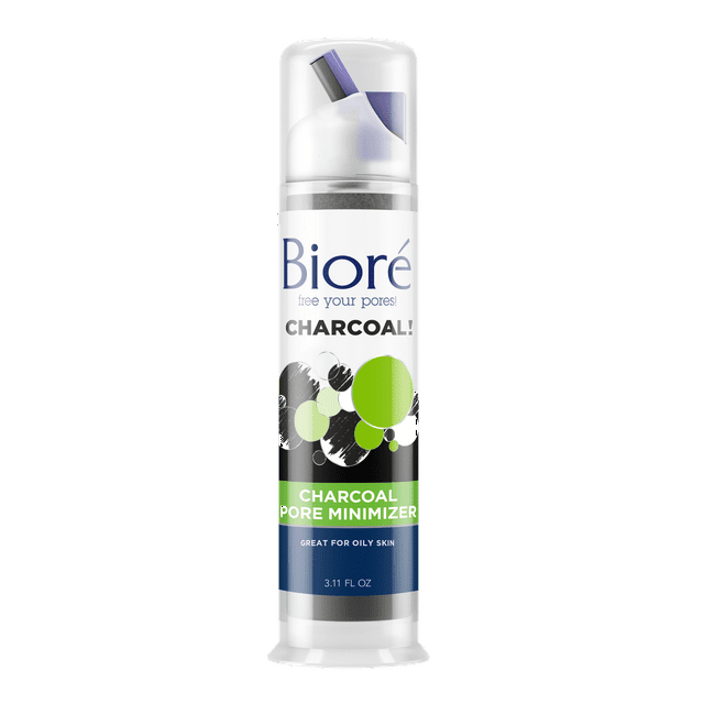 Biore Charcoal Pore Minimizer for Oily Skin, 3.11 fl oz