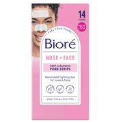 Biore Combo Pack Deep Cleansing Pore Strips Face/Nose 14 ea