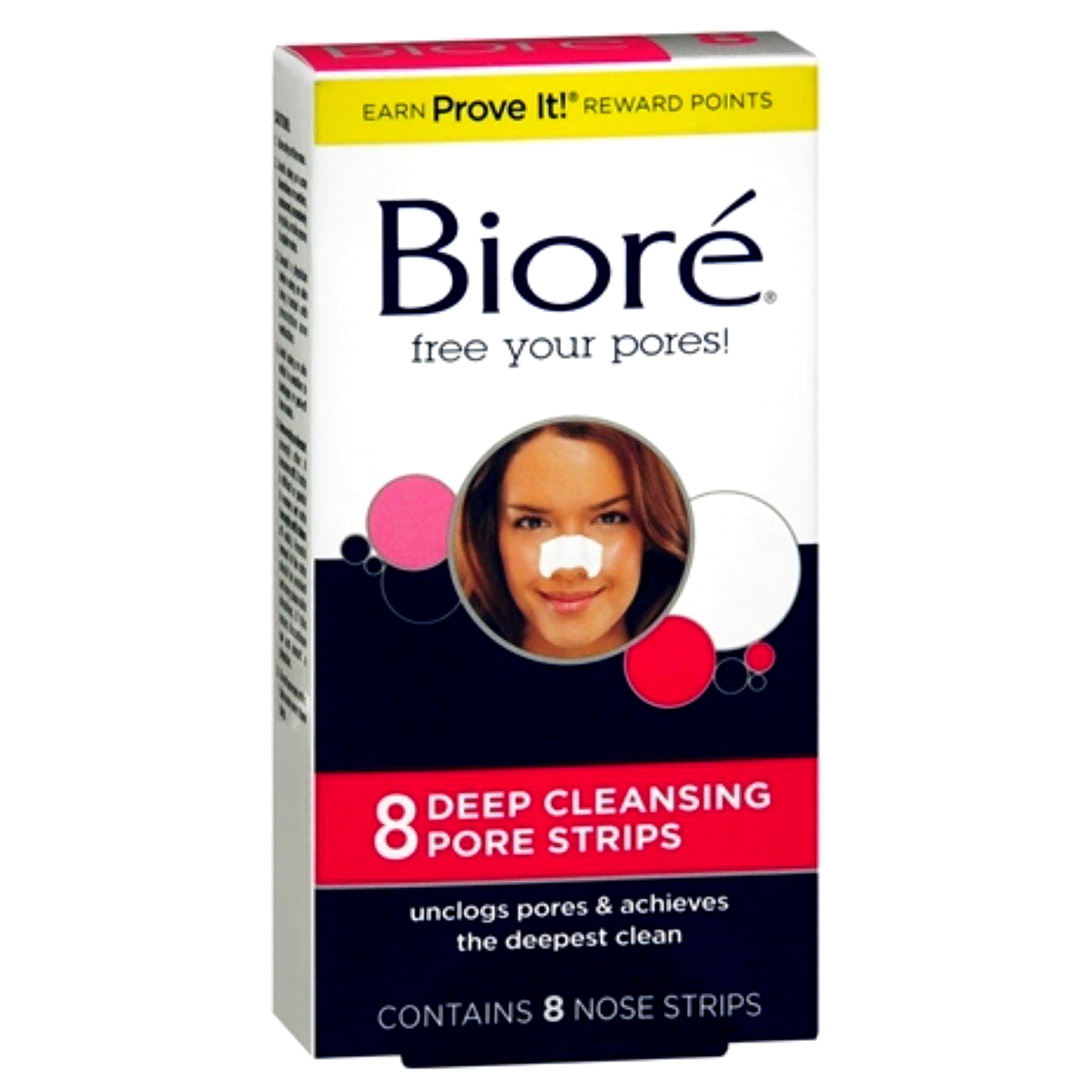 Biore Deep Cleansing Pore Strips 8'S Nose 3 Pack