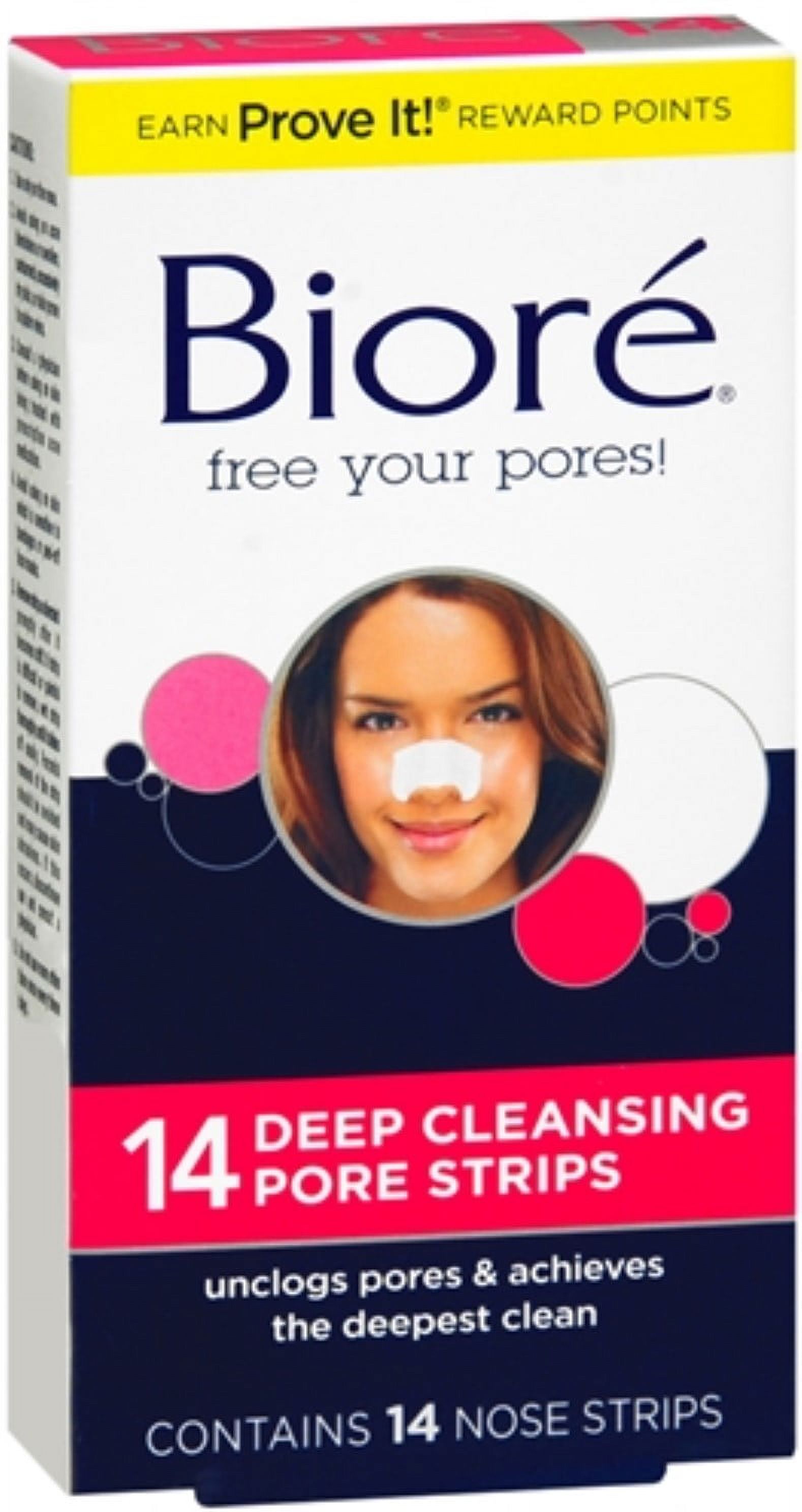 Biore Deep Cleansing Pore Strips Nose, 14 Each (Pack of 2) - image 1 of 3