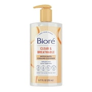 Biore Witch Hazel Face Wash Cleanser, Acne Prone Skin Care, 6.77 fl oz