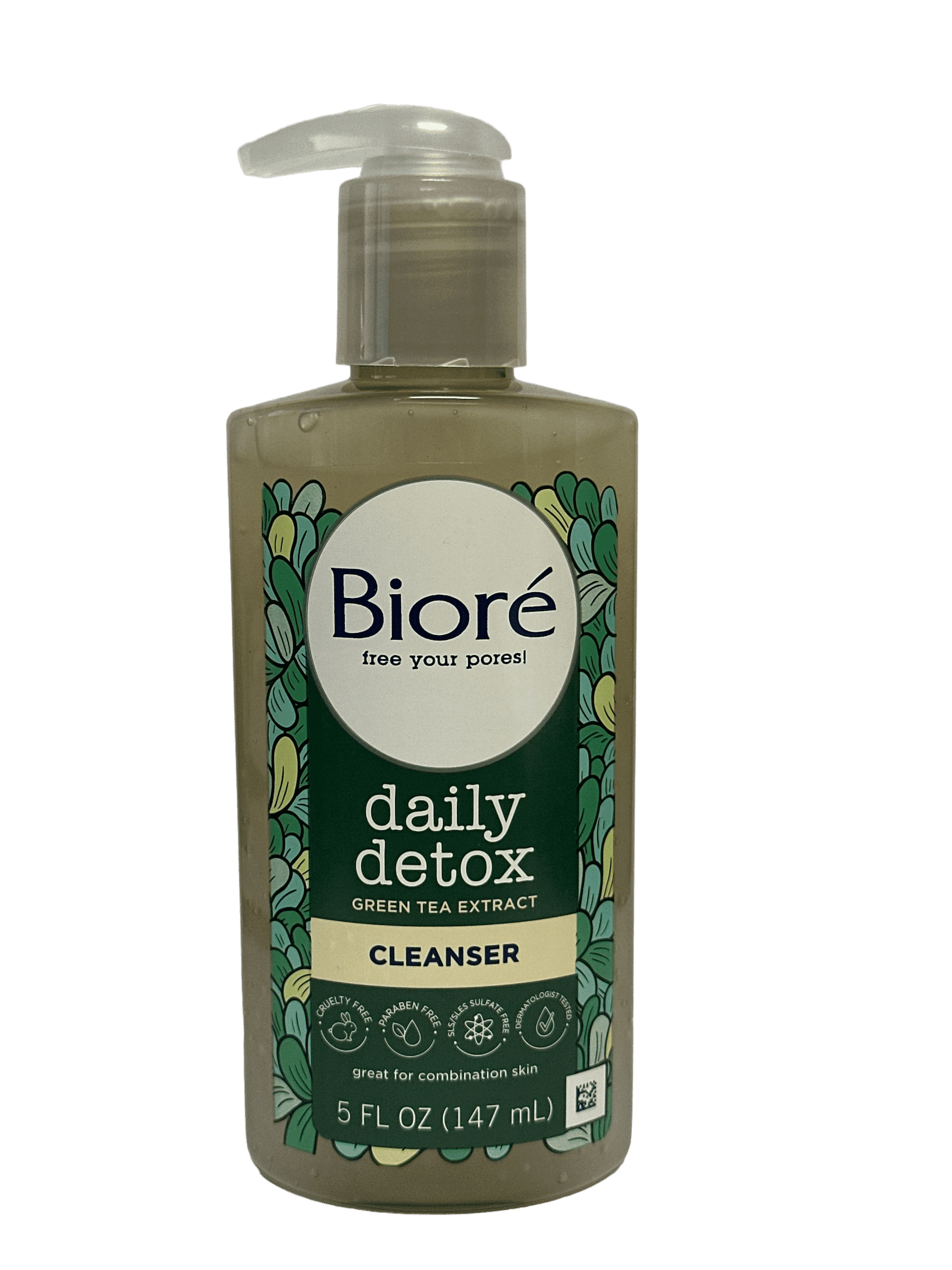 Biore daily detox GREEN TEA EXTRACT CLEANSER 5 oz ORIGINAL