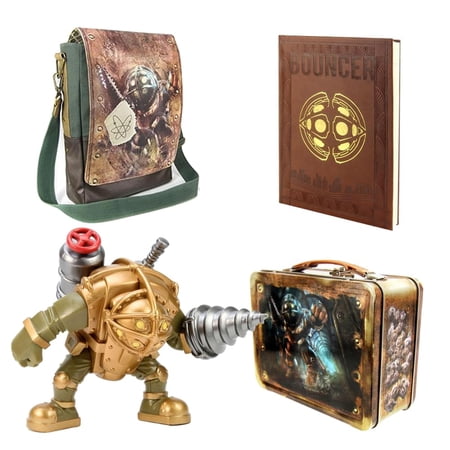 Bioshock Big Daddy Gift Set: Vinyl Figure, Journal, Lunch Box, & Messenger Bag