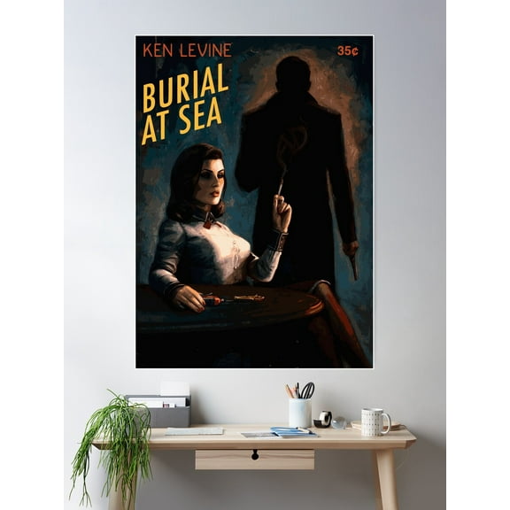 Bioshock Infinite: Burial At Sea - Vintage Comic-Book Artwork Poster Wall Art, Modern Wall Decor For Living Room Bedroom, 24x36 UNFRAMED