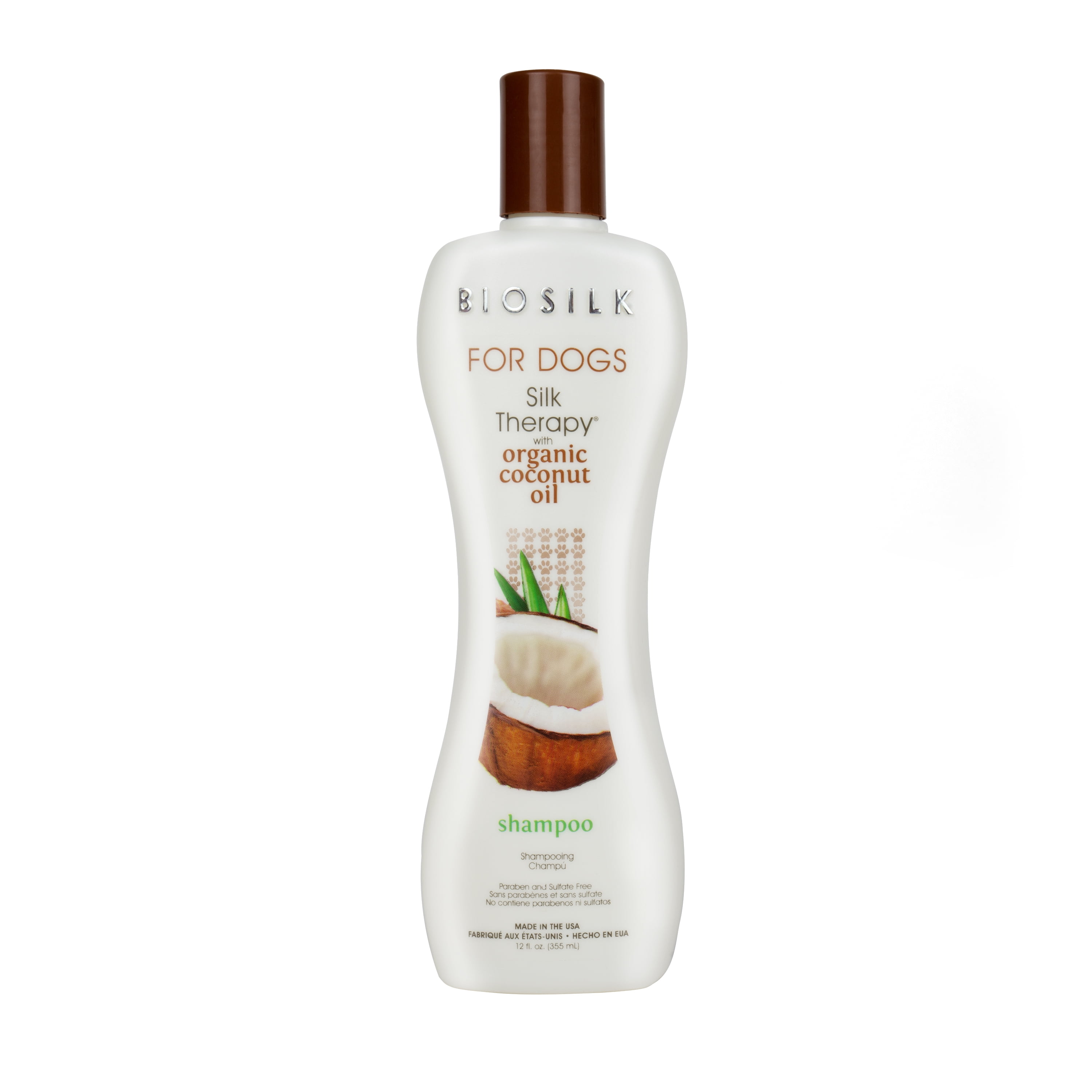 Biosilk Dogs Silk Therapy Shampoo Organic Coconut Oil Sulfate and Paraben Free 12 oz. Walmart