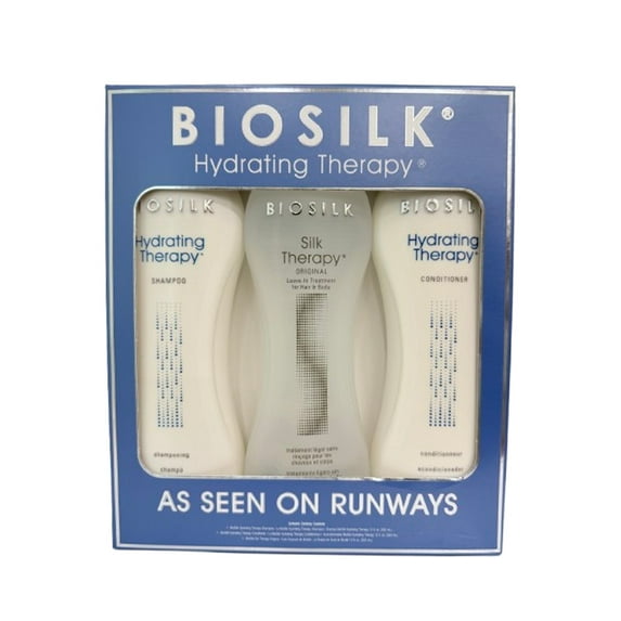 Biosilk Hydrating Therapy As Seen On Runways - Hair Treatment Set - 12 oz each - Limited kit