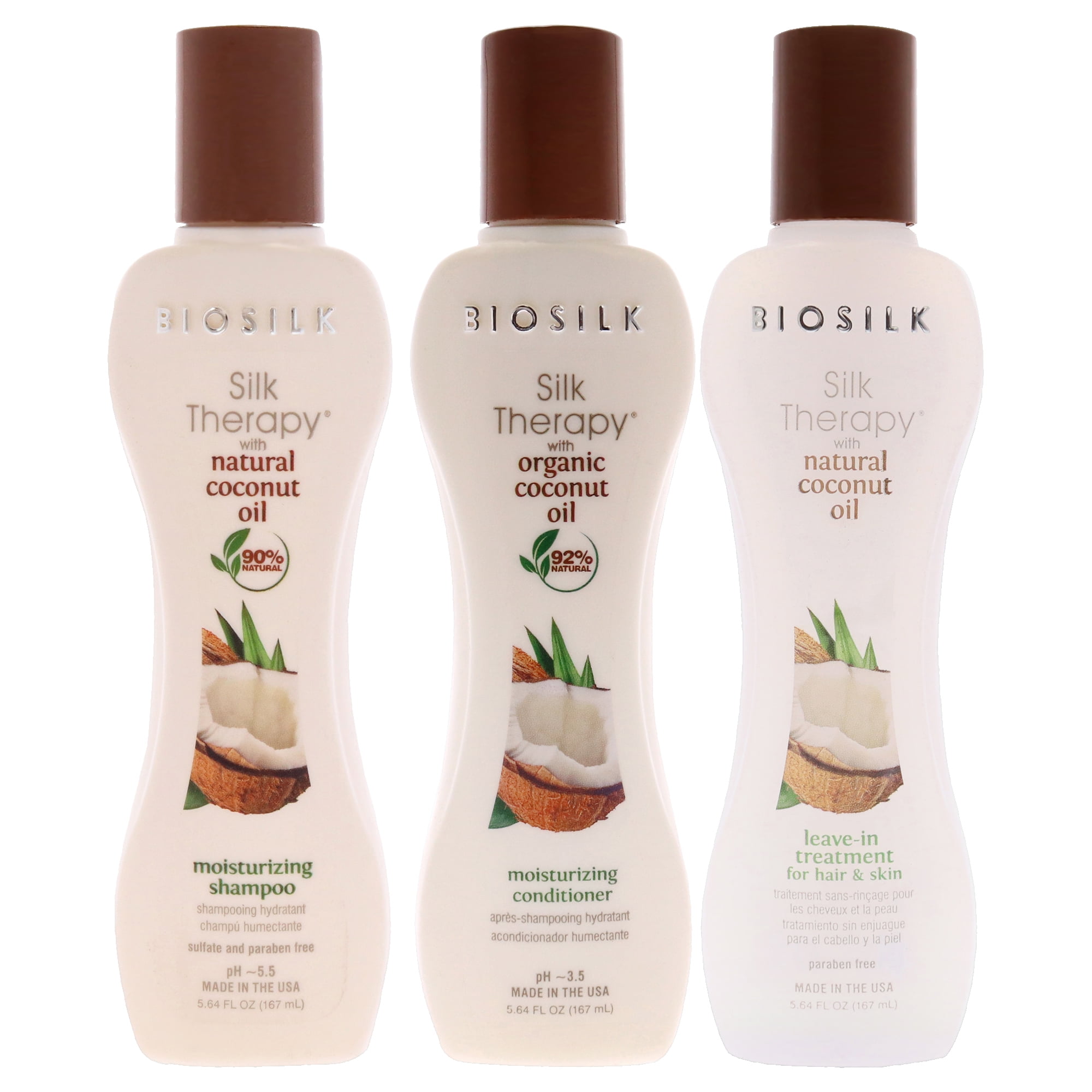 Biosilk Silk Therapy with Organic Coconut Oil Moisturizing Shampoo and