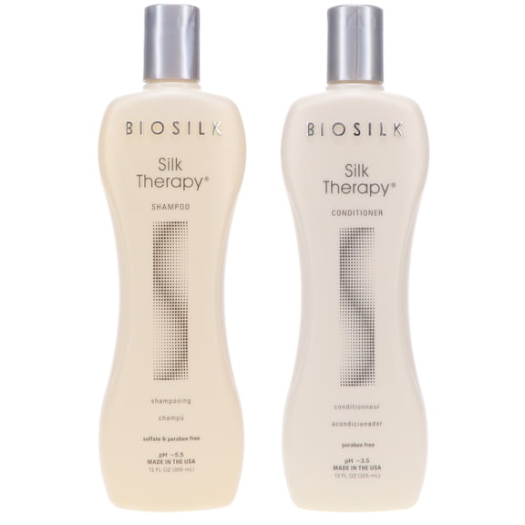 Biosilk Silk Therapy Shampoo 12 oz & Conditioner 12 oz Combo Pack
