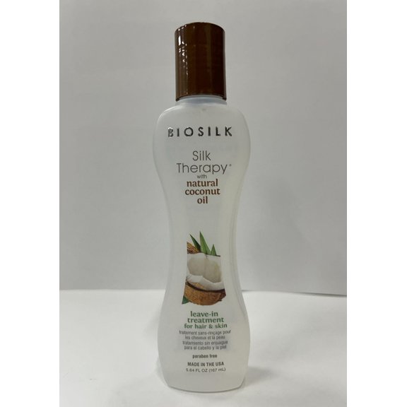 Biosilk Silk Therapy with Natural Coconut Oil Leave-In Treatment in 5.64 oz